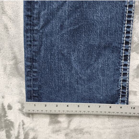 Vigoss Jeans Womens 22/33L Blue The Chelsea Low Rise Slim Boot Cut Stretch Denim - Picture 16 of 16